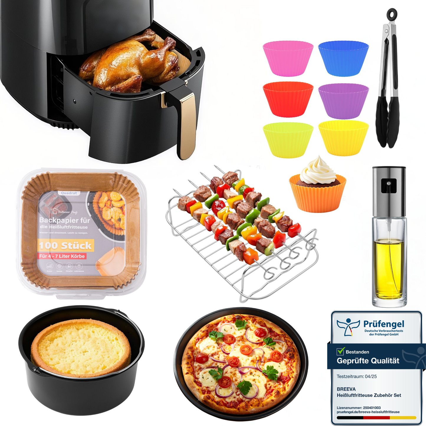 Das komplette Zubehör Set XXL – 7-teilig für 4-8 Liter Fritteusen | Empfohlen vom Friteusen-Profi