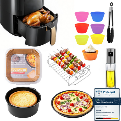 Das komplette Zubehör Set XXL – 7-teilig für 4-8 Liter Fritteusen | Empfohlen vom Friteusen-Profi