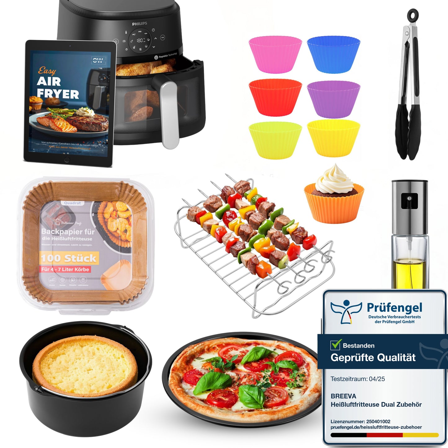 Das komplette Zubehör Set XXL – 7-teilig für 4-8 Liter Fritteusen | Empfohlen vom Friteusen-Profi