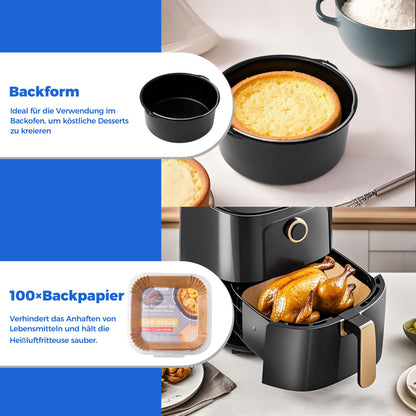 Das komplette Zubehör Set XXL – 7-teilig für 4-8 Liter Fritteusen | Empfohlen vom Friteusen-Profi