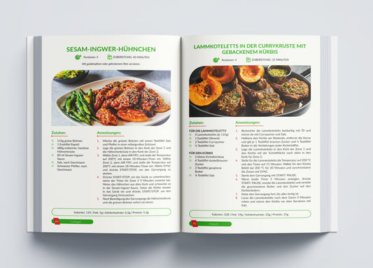 Ninja Heißluftfritteuse Rezeptbuch XXL: Zwei Zonen, unendliche Möglichkeiten - Das Airfryer Kochbuch für die Dual Zone | Gebundene Ausgabe