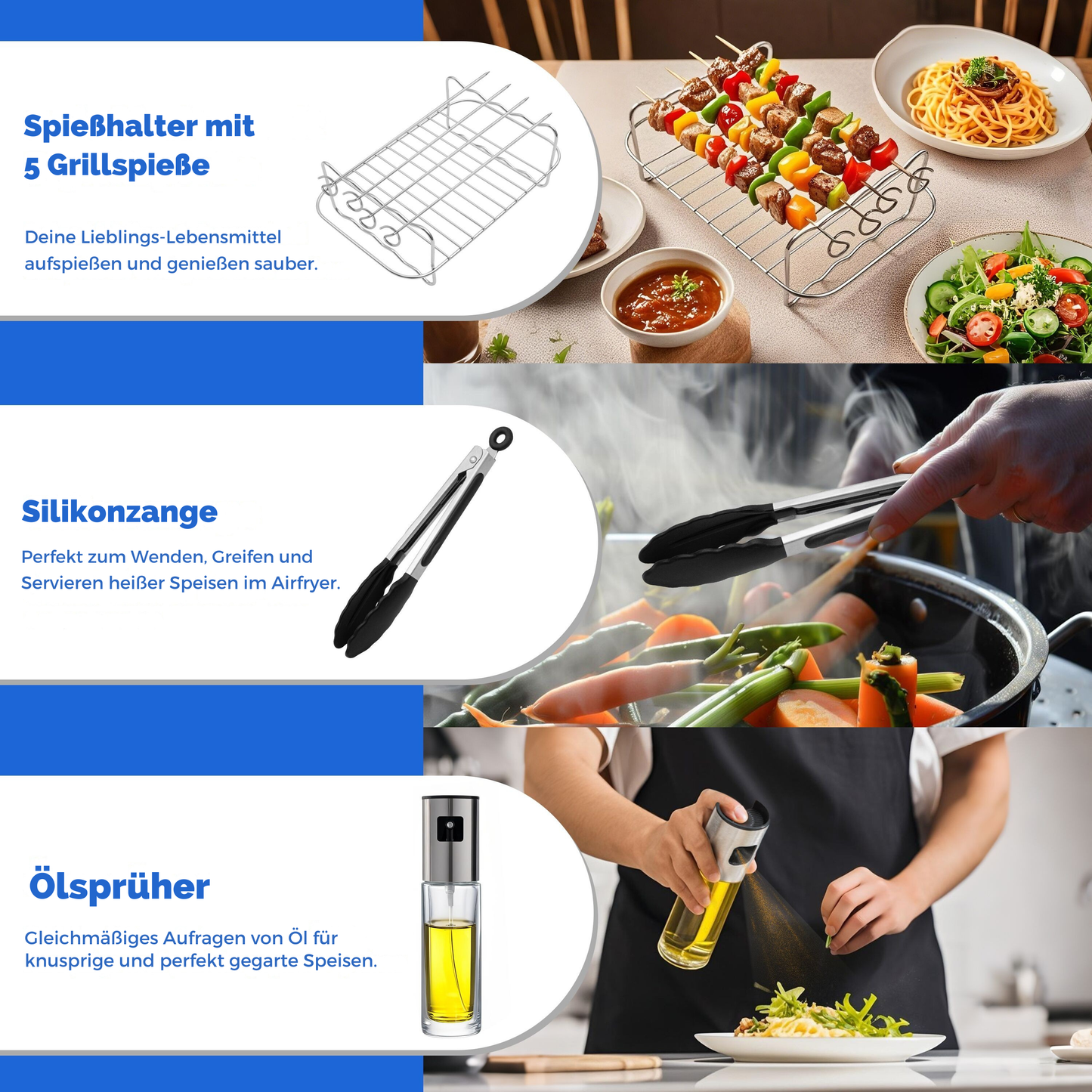 Das komplette Zubehör Set XXL – 7-teilig für 4-8 Liter Fritteusen | Empfohlen vom Friteusen-Profi